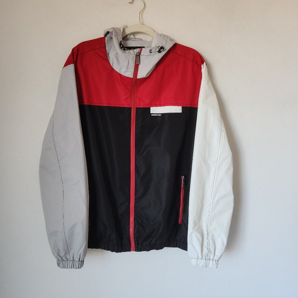 Members Only Color Block Zip-Up Hooded Windbreake… - image 2